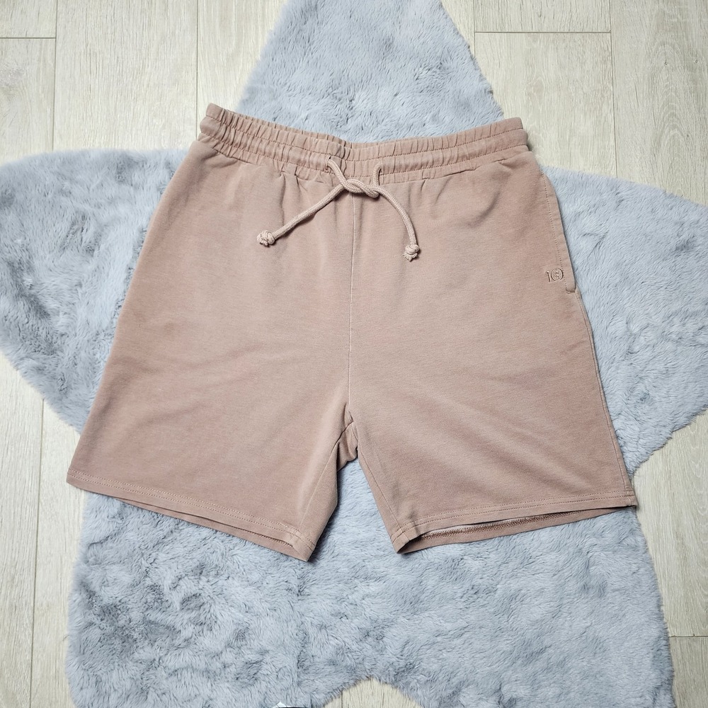 Tentree French Terry Sweat Shorts Mauve Taupe Lounge Athletic Drawstring Size M